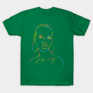 A colorful woman. T-Shirt